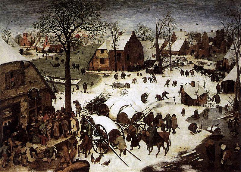 Pieter Bruegel the Elder The Census at Bethlehem France oil painting art